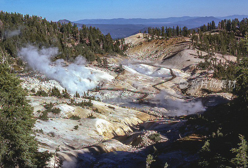 Bumpass Hell，拉森火山国家公园，加州1977年